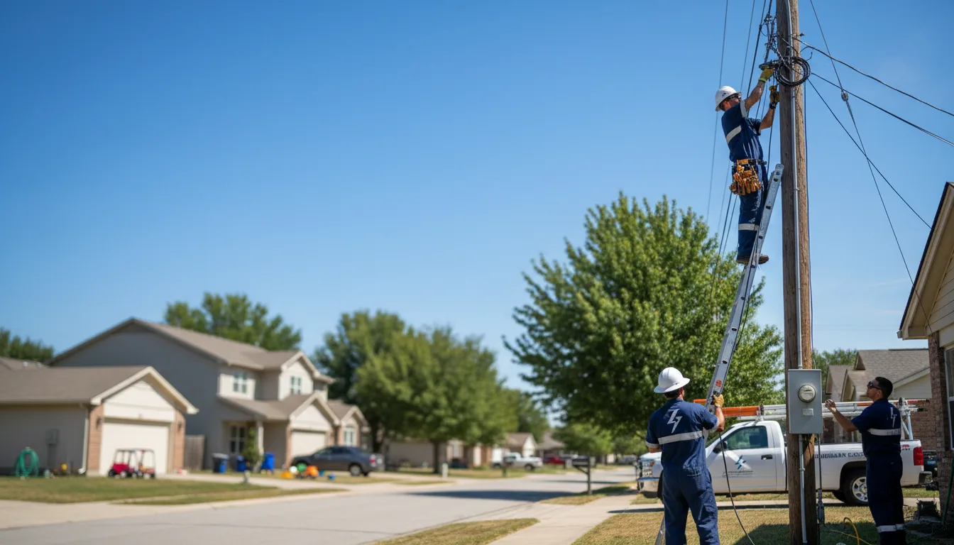 Residential electrician providing installation services in Lebeau, LA
